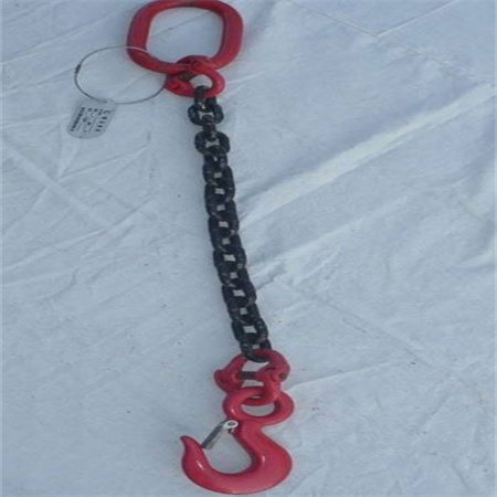单腿链条吊具,单腿起重链条吊具,单支链条带钩式索具 力夫特集团