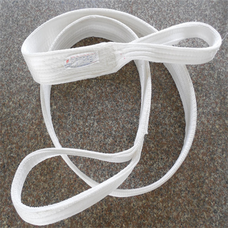 白色尼龙吊装带,白色扁平大吨位起重吊带,白色尼龙双扣起重扁平吊带,力夫特集团