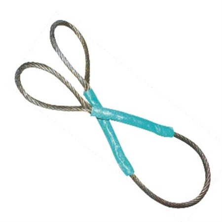 双扣钢丝绳带橡胶护套 插扣钢丝绳外包橡胶护套 包橡胶压制钢丝绳  力夫特集团