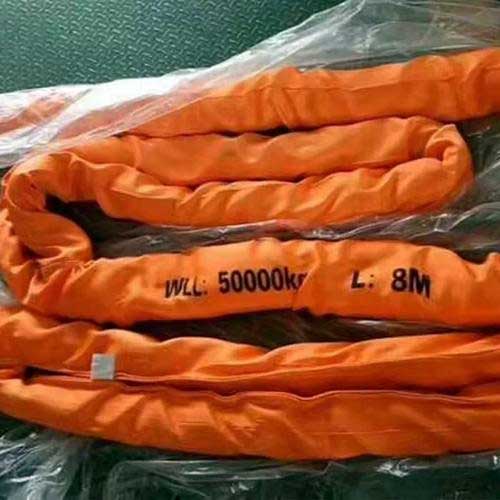 50tons heavy duty polyester soft round sling