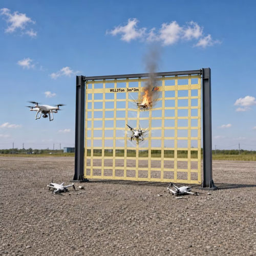 High-Strength Aramid Kevlar Flat Webbing Anti-Drone Net